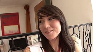 18 year old cheerleader emily grey sucks and fucks big prick. she bends over for more.