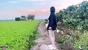 uhh, me n my girl gettin it on in a rice field, ya know?