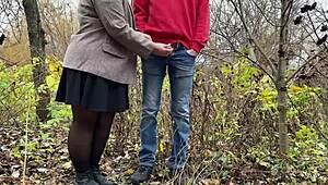 Man, my fat mother-in-law totally owns the dirty outdoor kink!