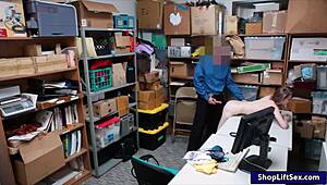 Skinny shoplifter caught by officer