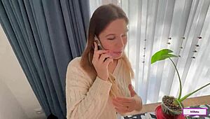 I fucked my step mom while she talked on the phone