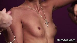 hot honey receives facial treatment