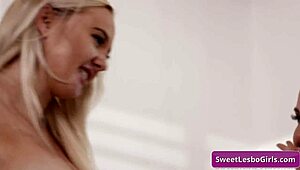 Aaliyah Love and Paisley Porter scissor and finger fuck wet pussies