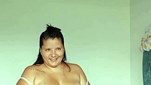 Sexy girl moans loudly while squirting during masturbation.