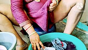 Indian Desi Bhabhi Fucks Neighbor Boys In Bathroom