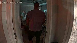 cheating wife sneaks away with yoga instructor for raw bbc action. neighbors join for wild group missionary.