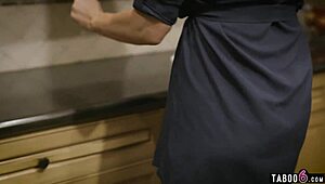 Dirty stepdaughter mimics her big-titted mature milf