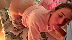 I felt every hard thrust from my stepdad, filled me with cum faster than my boyfriend.