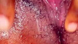 amateur outdoor self-pleasure session with big pussy lips