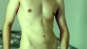 check out this huge cumshot on webcam during my solo masturbation session in the bedroom