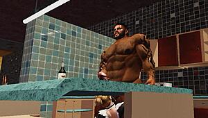 duane brown's maid gets the biggest black cock ever