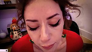 Yo, stepmom and stepson sharing a taboo Christmas wish list in POV