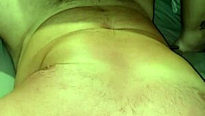 Woman with big ass in pink thong enjoys riding