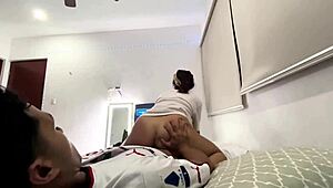 Latina Ex Girlfriend With Big Ass Moans Submissively During Curvy Ass Shaking
