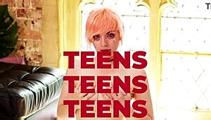 Blonde 18-year-old student gets railed hard and creampied