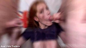 Foxy Lee in Rough Double Penetration Action