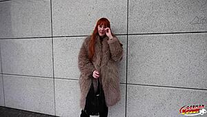 German Scout - Skinny Tall Redhead Soley Summer in First Porn Casting