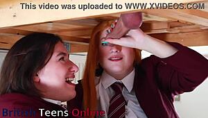 Ellie and Victoria milk cock for cum