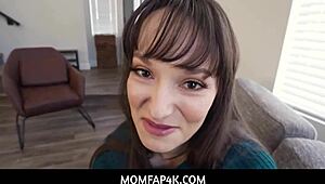 Momfap4k - busty brunette stepmom Lexi Luna gets steamy with stepson in hot session