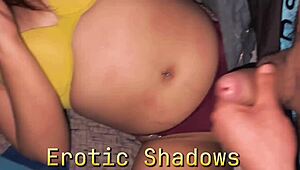 i cum on her sexy latina belly button in a hot fetish close-up