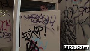 Busty mason engages in dirty blowjob and hardcore fucking with her big tits and tattooed ass