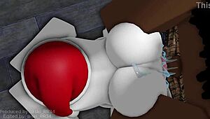 red haired woman receives big black cock attention