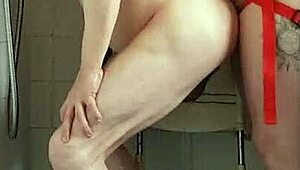 pegging my boyfriend's ass in public places for atm