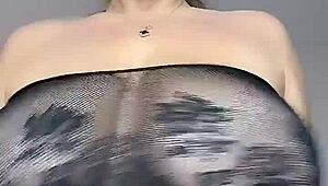 I wanna sit on your face with my big natural saggy tits and hard nipples.