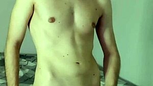 check out this huge cumshot on webcam during my solo masturbation session in the bedroom