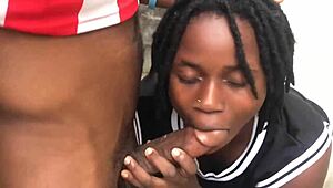 My boyfriend just loves banging me hard by the well side!