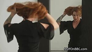 Milf in sexy black lingerie for BBC!