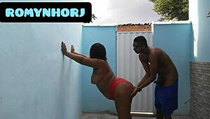 Want to see me fuck her rough in the backyard? Cumshot included!