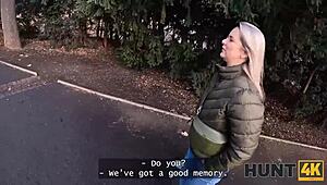 Hunt4k Lesbian Seduces New Landlord in Public Outdoor Fuck. She Takes Control on Czech Streets!