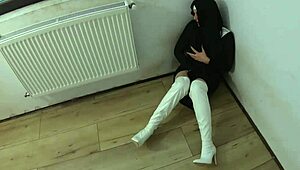 man, this slutty nun squirts after getting pounded, check out ep 250 preview