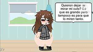 Young Big-Ass Girl Dancing Wild in Gacha Club Hentai Scene at Night Club