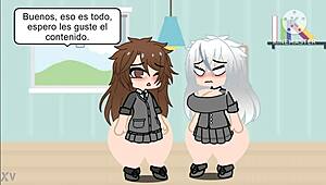 Young Big-Ass Girl Dancing Wild in Gacha Club Hentai Scene at Night Club