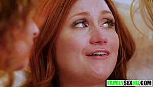 step family foursome, virgin stepdaughter's first time, oh man i’m nervous