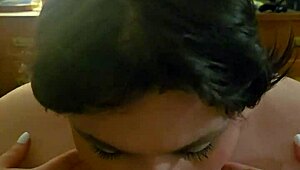 tits on display blowjob until he cums in mouth deepthroat pov