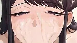 Komi can't communicate but sucks dick perfectly