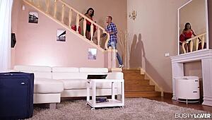 Busty lovers cant wait to join cristina miller for some titty fucking