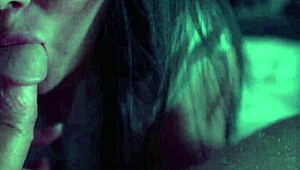 Wild Woman Sucks Cock of Her Rough Lover