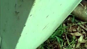 Hot little latina neighbor offers 200 and gets fucked behind the wall.