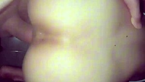 Skinny Latina Amateur Blows Lover's Cock Before He Cums On Her Ass During Workout