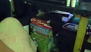 Kandy Kane Blows Big Tits Housewife!