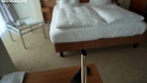 My slave wife goes braless, flashing downblouse in public spots