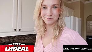 super hot blonde fucks her boss