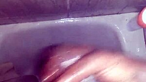 relaxing in the shower with some personal bathing time