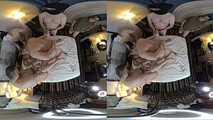 vr cowgirl riding with deepthroat and big ass action