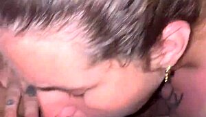 I gave her the whole cock in her mouth deepthroat until she swallowed all my cum