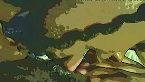 i love this ebony amateur's dildo and tounge tag team on wet pussy.